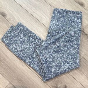 Athleta Blue and Gray Camouflage Leggings